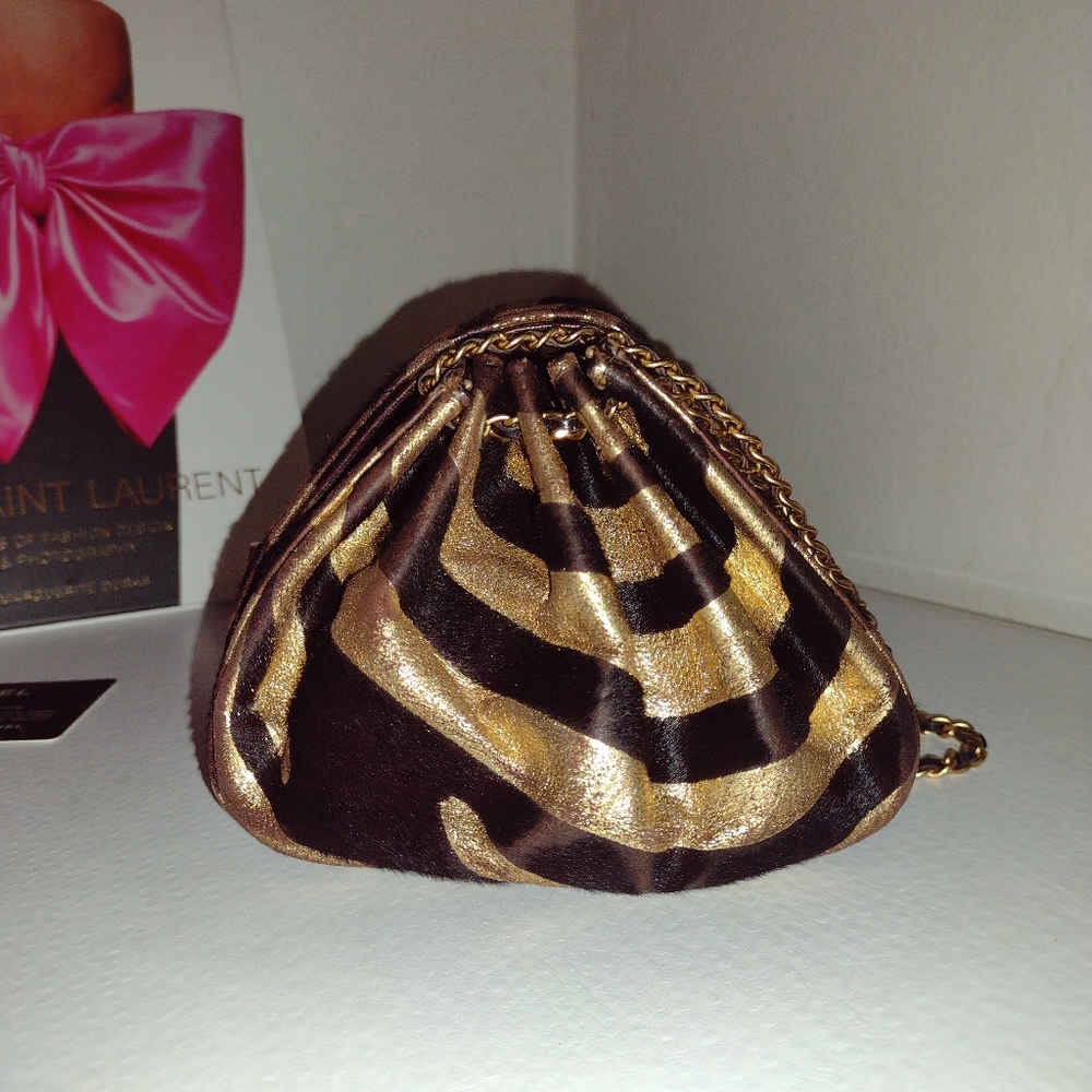 CHANEL Vintage Mini 2.55 Mademoiselle Lock Flap Pony Hair Bag AUTHENTIC - Picture 5 of 15